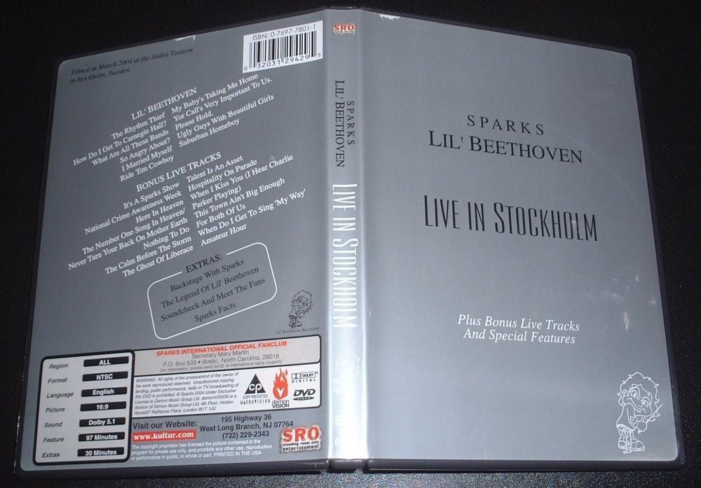 Sparks / スパークス「LIL' BEETHOVEN - LIVE IN STOCKHOLM